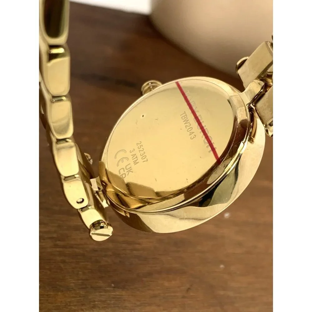 Tory Burch Women's Watch TBW2043 Kira Quartz Blue Dial Gold Stainless Steel 30mm
